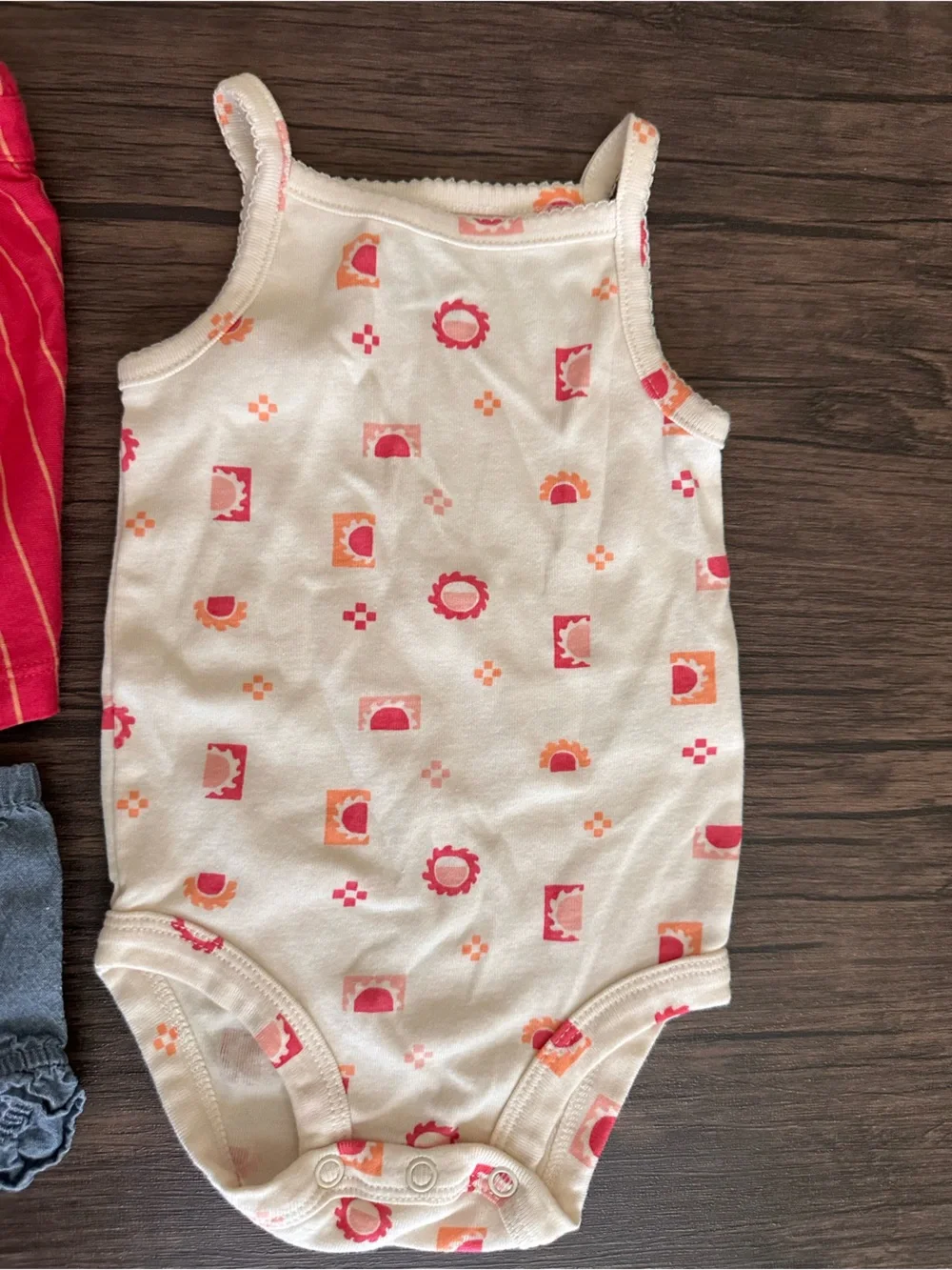 Carter's Hot Pink Striped Baby Skirt with Yellow Accent